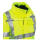 Men's Yellow Waterproof Insulated Hi-Vis Hooded Jacket